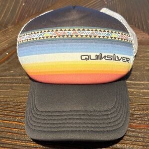 Quiksilver Kids' Rainbow Stripe Trucker Hat